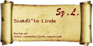 Szakáts Linda névjegykártya